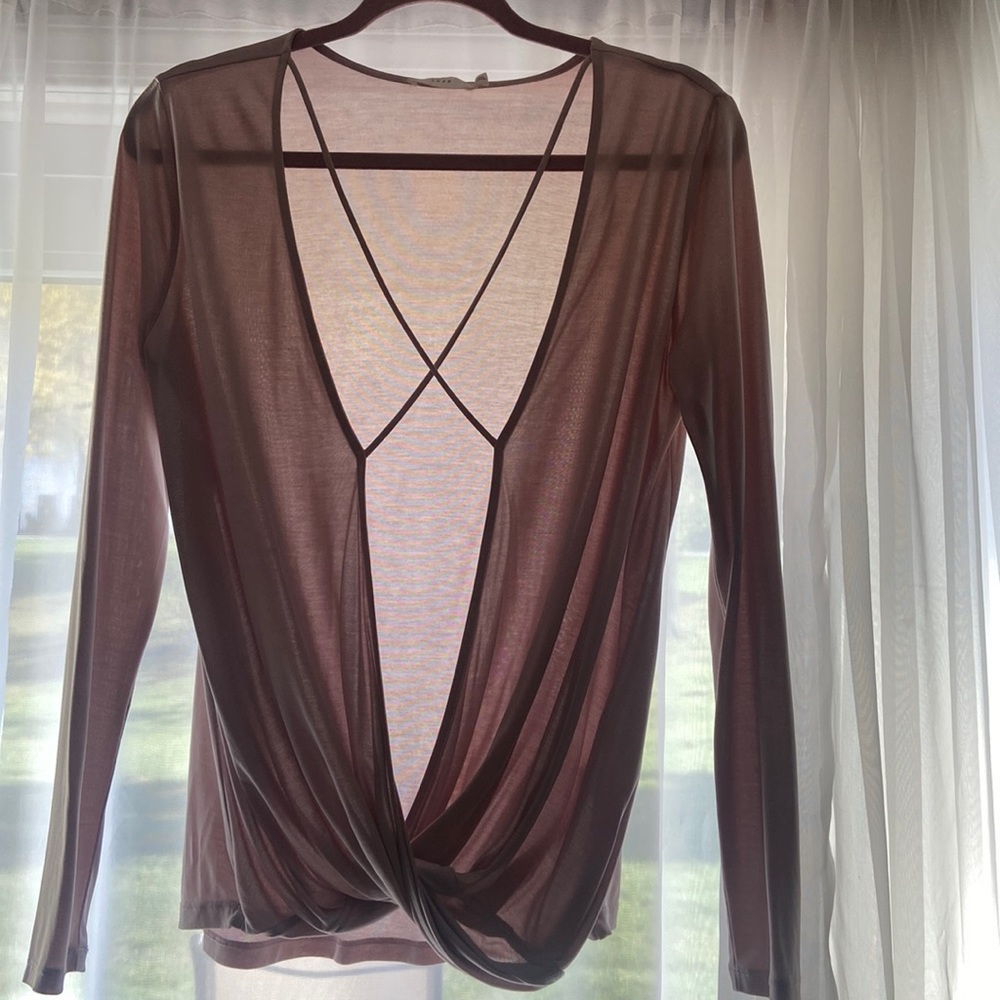 Cross cross front blouse